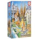 ПазлыМиниатюры 1000 дет. Коллаж 11874, (Educa Borras)