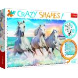 Пазлы 600 дет. Галоп среди волн (Crazy Shapes) 11111, (KZWP Trefl-Krakow)