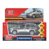 Модель Инерционная Технопарк Toyota Land Cruiser Prado (12см, металл, открываются двери, хром серебристый, в коробке, от 3 лет) PRADO-SL-CH-WOD/PRADO-SL-CH-WOD, (Huada Toy Co.,Ltd)