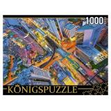 ПазлыKONIGSPUZZLE 1000 дет. Тайланд. Ночной Бангкок ГИK1000-0636, (Рыжий кот)