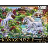ПазлыKONIGSPUZZLE 1000 дет. Единороги и пагоды ФK1000-3586, (Рыжий кот)