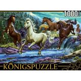 ПазлыKONIGSPUZZLE 1000 дет. Ночные лошади ХK1000-4469, (Рыжий кот)