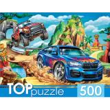 ПазлыTOPpuzzle 500 дет. Крутой транспорт №5 ХТП500-4128, (Рыжий кот)