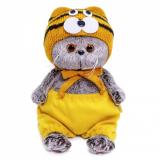 Budi Basa Мягкая Игрушка Кот Басик BABY в шапке тигренка (20см, в подарочной коробке) BB-078, (ООО 