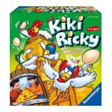 Настольная Игра Kiki-Ricky (Ку-ка-ре-ку!) (игровое поле, гнездо, бидон, бочонок, 12 куриц, яйцо, 2 кубика, правила, в коробке, от 4 лет) 21104/21044, (Ravensburger)