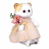 Budi Basa Мягкая Игрушка Кошечка Ли-Ли с летним букетом (24см) (в подарочной коробке) LK24-081, (ООО 
