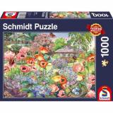 Пазлы 1000 дет. Цветущий сад 58975, (Schmidt Spiele GmbH)
