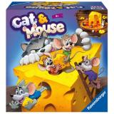 Настольная Игра Cat&Mouse (Кошки-Мышки) (игровая доска, жетоны, 3 лесенки, 2 кубика, правила, в коробке, от 4 лет) 24563, (Ravensburger)