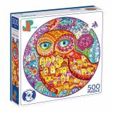 ПазлыКруглые 500 дет. Jazzle Puzzle. Дивная сова P1004, (ИП Костина Т.А.)