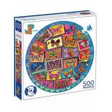 ПазлыКруглые 500 дет. Jazzle Puzzle. Бабочки P1006, (ИП Костина Т.А.)