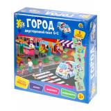 Пазлы 24 дет. Город (6в1, двусторонние) П24-8040, (Рыжий кот)