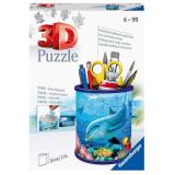 Пазлы3D 57 дет. Подставка для карандашей и ручек. Подводный мир (+аксессуары, пластик) 11176, (Ravensburger)