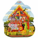 Пазлы В Рамке 15 дет. Умные игры. Дикие животные (фигурные) 583974, (ООО 