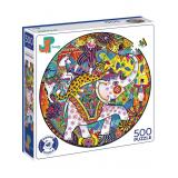 ПазлыКруглые 500 дет. Jazzle Puzzle. Цирк приехал P1007, (ИП Костина Т.А.)
