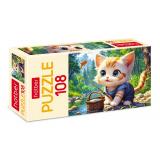 Пазлы 108 дет. Котик-рыбак 108ПЗ4_32541, (Хатбер-М)