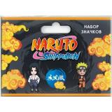 Набор значков Naruto. Чибики Шиппуден Саске (2 значка, металл, в пакете, от 10 лет) 08718, (ООО 