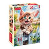 ПазлыМакси 30 дет. Счастливый котик 30ПЗ4_34431, (Хатбер-М)