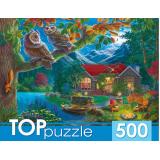 ПазлыTOPpuzzle 500 дет. Ночной пейзаж и совы Ф500-6620, (Рыжий кот)