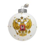 Елочное Украшение Шар. Герб России (d=6,5см, стекло, в подарочной коробке) КУ-65-244155, (ООО 