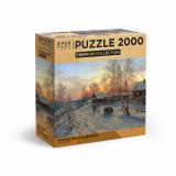 Пазлы 2000 дет. ФРЕЯ. Премиальная коллекция. Зимний вечер в деревне TOP-PZL-2000/04, (ООО 
