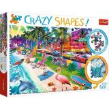 Пазлы 600 дет. Пляж в Майами (Crazy Shapes) 11132, (KZWP Trefl-Krakow)