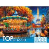 ПазлыTOPpuzzle 1500 дет. Огни Парижа Ф1500-3164, (Рыжий кот)