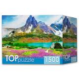 ПазлыTOPpuzzle 1500 дет. Цветущие горы ШТТП1500-3167, (Рыжий кот)