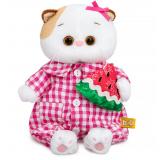 Budi Basa Мягкая Игрушка Кошечка Ли-Ли BABY в комбинезоне в клетку (18см, +комплект одежды, в подарочной коробке) LB-161, (ООО 