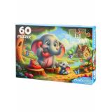Пазлы 60 дет. Телефон Х60-5058, (Рыжий кот)