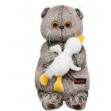 Budi Basa Мягкая Игрушка Кот Басик со спящим Гусиком (30см, в подарочной коробке) Ks30-290, (ООО 