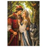 Пазлы 500 дет. Сказки. Иван, Елена и Волк Х500-0181, (Рыжий кот)