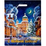 Пакет Полиэтиленовый 38*47 С Новым годом! Аллея огней 30640, (ООО 