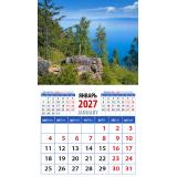 КалендарьНаМагните 2027 Очарование Байкала (94*167, отрывной) 20719, (День за днем)