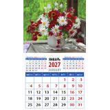 КалендарьНаМагните 2027 Летний букет (94*167, отрывной) 20722, (День за днем)