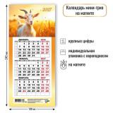 КалендарьНаМагните 2027 Год козы (Символ года) (108*245, отрывной, квартальный) 9991, (Квадра)