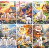 Календарь карманный 2027 Козочки и ягнята в деревне (Символ года) (6 видов*5 шт.) 50002892  Цена за 1ШТ., (Праздник)