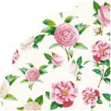 Салфетки бумажные Art Bouquet Rondo. Нежные розы (d=32см, 3-слоя, 12шт.) 25287, (ООО 