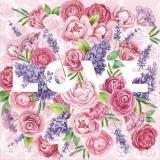 Салфетки бумажные Bouquet Home Collection Classic. Цветы любви (33*33см, 3-слоя, 20шт.) 25071, (ООО 