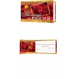 286948 Приглашение на Юбилей (мини, текст, блестки, двойное), (МирОткр)
