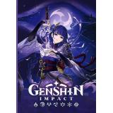 Блокнот Genshin Impact на каждый день (цветной блок, с наклейками) (фиолетовый), (Росмэн/Росмэн-Пресс, 2024), Инт, c.64
